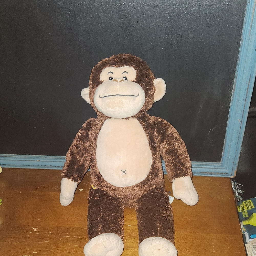 Brown Plush Monkey Toy
